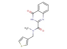 N-methyl-4-oxo-N-(3-thienylmethyl)-3,4-dihydro-2-quinazolinecarboxamide