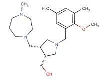 {(3R*,4S*)-1-(2-methoxy-3,5-dimethylbenzyl)-4-[(4-methyl-1,4-diazepan-1-yl)methyl]pyrrolidin-3-yl}methanol