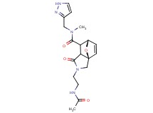 (3aR*,6S*)-2-[2-(acetylamino)ethyl]-N-methyl-1-oxo-N-(1H-pyrazol-3-ylmethyl)-1,2,3,6,7,7a-hexahydro-3a,6-epoxyisoindole-7-carboxamide