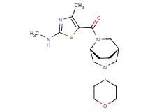 N,4-dimethyl-5-{[(1S*,5R*)-3-(tetrahydro-2H-pyran-4-yl)-3,6-diazabicyclo[3.2.2]non-6-yl]carbonyl}-1,3-thiazol-2-amine