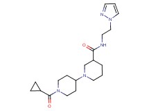 1'-(cyclopropylcarbonyl)-N-[2-(1H-pyrazol-1-yl)ethyl]-1,4'-bipiperidine-3-carboxamide