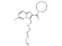 N-{[2-(1-azocanylcarbonyl)-6-chloroimidazo[1,2-a]pyridin-3-yl]methyl}-3-(methylthio)-1-propanamine