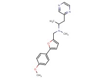 N-{[5-(4-methoxyphenyl)-2-furyl]methyl}-N-methyl-1-pyrazin-2-ylpropan-2-amine