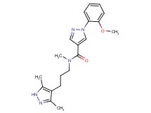N-[3-(3,5-dimethyl-1H-pyrazol-4-yl)propyl]-1-(2-methoxyphenyl)-N-methyl-1H-pyrazole-4-carboxamide