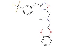 (2,3-dihydro-1,4-benzodioxin-2-ylmethyl)methyl({3-[3-(trifluoromethyl)benzyl]-1,2,4-oxadiazol-5-yl}methyl)amine