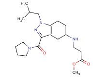 methyl N-[1-isobutyl-3-(1-pyrrolidinylcarbonyl)-4,5,6,7-tetrahydro-1H-indazol-5-yl]-beta-alaninate