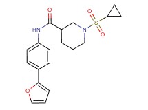 1-(cyclopropylsulfonyl)-N-[4-(2-furyl)phenyl]piperidine-3-carboxamide