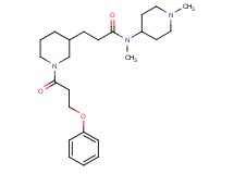 N-methyl-N-(1-methyl-4-piperidinyl)-3-[1-(3-phenoxypropanoyl)-3-piperidinyl]propanamide