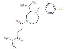 4-[4-(4-fluorobenzyl)-3-isopropyl-1,4-diazepan-1-yl]-N,N-dimethyl-4-oxobutanamide