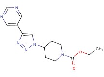 ethyl 4-(4-pyrimidin-5-yl-1H-1,2,3-triazol-1-yl)piperidine-1-carboxylate