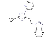 1-[2-(3-cyclopropyl-1-pyridin-2-yl-1H-1,2,4-triazol-5-yl)ethyl]-1H-1,2,3-benzotriazole