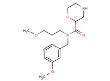 N-(3-methoxybenzyl)-N-(3-methoxypropyl)morpholine-2-carboxamide