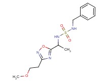 N-benzyl-N'-{1-[3-(2-methoxyethyl)-1,2,4-oxadiazol-5-yl]ethyl}sulfamide