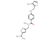 N-[(5-isopropylisoxazol-3-yl)methyl]-N-methyl-4-{[(3-methyl-2-thienyl)methyl]amino}benzamide