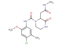 N-(4-chloro-2-methoxy-5-methylphenyl)-2-[2-(methylamino)-2-oxoethyl]-3-oxopiperazine-1-carboxamide