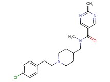 N-({1-[2-(4-chlorophenyl)ethyl]piperidin-4-yl}methyl)-N,2-dimethylpyrimidine-5-carboxamide