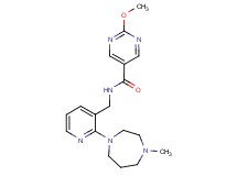 2-methoxy-N-{[2-(4-methyl-1,4-diazepan-1-yl)pyridin-3-yl]methyl}pyrimidine-5-carboxamide