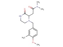 2-[1-(4-methoxy-3-methylbenzyl)-3-oxo-2-piperazinyl]-N,N-dimethylacetamide