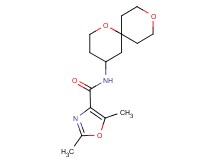 N-1,9-dioxaspiro[5.5]undec-4-yl-2,5-dimethyl-1,3-oxazole-4-carboxamide