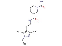 N~3~-[2-(1-ethyl-3,5-dimethyl-1H-pyrazol-4-yl)ethyl]-1,3-piperidinedicarboxamide