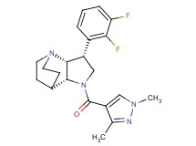 (3R*,3aR*,7aR*)-3-(2,3-difluorophenyl)-1-[(1,3-dimethyl-1H-pyrazol-4-yl)carbonyl]octahydro-4,7-ethanopyrrolo[3,2-b]pyridine