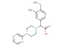 (4-methoxy-3-methylphenyl)(4-pyrazin-2-ylpiperazin-1-yl)acetic acid