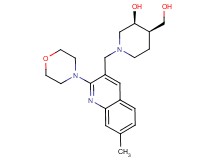 (3S*,4R*)-4-(hydroxymethyl)-1-{[7-methyl-2-(4-morpholinyl)-3-quinolinyl]methyl}-3-piperidinol
