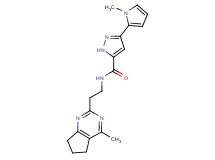 N-[2-(4-methyl-6,7-dihydro-5H-cyclopenta[d]pyrimidin-2-yl)ethyl]-3-(1-methyl-1H-pyrrol-2-yl)-1H-pyrazole-5-carboxamide