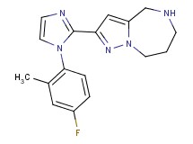 2-[1-(4-fluoro-2-methylphenyl)-1H-imidazol-2-yl]-5,6,7,8-tetrahydro-4H-pyrazolo[1,5-a][1,4]diazepine hydrochloride