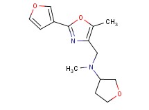 N-{[2-(3-furyl)-5-methyl-1,3-oxazol-4-yl]methyl}-N-methyltetrahydro-3-furanamine