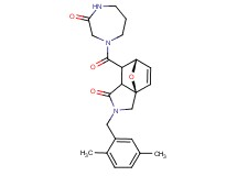 (3aR*,6S*)-2-(2,5-dimethylbenzyl)-7-[(3-oxo-1,4-diazepan-1-yl)carbonyl]-2,3,7,7a-tetrahydro-3a,6-epoxyisoindol-1(6H)-one