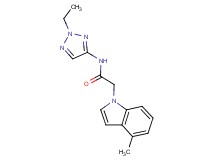N-(2-ethyl-2H-1,2,3-triazol-4-yl)-2-(4-methyl-1H-indol-1-yl)acetamide