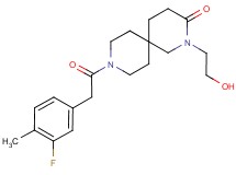 9-[(3-fluoro-4-methylphenyl)acetyl]-2-(2-hydroxyethyl)-2,9-diazaspiro[5.5]undecan-3-one