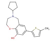 4-cyclopentyl-7-(5-methyl-2-thienyl)-2,3,4,5-tetrahydro-1,4-benzoxazepin-9-ol