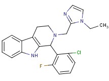 1-(2-chloro-6-fluorophenyl)-2-[(1-ethyl-1H-imidazol-2-yl)methyl]-2,3,4,9-tetrahydro-1H-beta-carboline