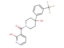 3-({4-hydroxy-4-[3-(trifluoromethyl)phenyl]-1-piperidinyl}carbonyl)-2-pyridinol