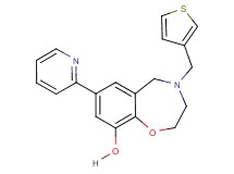 7-(2-pyridinyl)-4-(3-thienylmethyl)-2,3,4,5-tetrahydro-1,4-benzoxazepin-9-ol