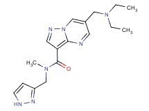 6-[(diethylamino)methyl]-N-methyl-N-(1H-pyrazol-3-ylmethyl)pyrazolo[1,5-a]pyrimidine-3-carboxamide