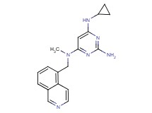 N~6~-cyclopropyl-N~4~-(isoquinolin-5-ylmethyl)-N~4~-methylpyrimidine-2,4,6-triamine