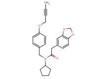 2-(1,3-benzodioxol-5-yl)-N-[4-(2-butyn-1-yloxy)benzyl]-N-cyclopentylacetamide