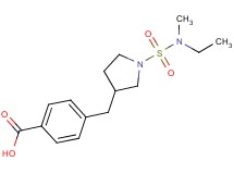 4-[(1-{[ethyl(methyl)amino]sulfonyl}pyrrolidin-3-yl)methyl]benzoic acid