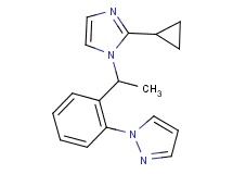 1-{2-[1-(2-cyclopropyl-1H-imidazol-1-yl)ethyl]phenyl}-1H-pyrazole