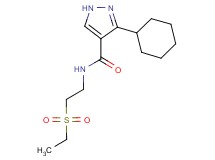3-cyclohexyl-N-[2-(ethylsulfonyl)ethyl]-1H-pyrazole-4-carboxamide