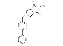 (3aR*,6aS*)-2-methyl-5-[(2-pyridin-2-ylpyrimidin-5-yl)methyl]tetrahydropyrrolo[3,4-c]pyrrole-1,3(2H,3aH)-dione
