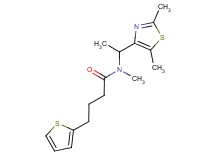 N-[1-(2,5-dimethyl-1,3-thiazol-4-yl)ethyl]-N-methyl-4-(2-thienyl)butanamide