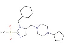 1-{[1-(cyclohexylmethyl)-2-(methylsulfonyl)-1H-imidazol-5-yl]methyl}-4-cyclopentylpiperazine