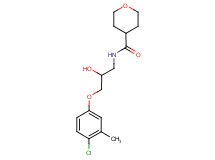 N-[3-(4-chloro-3-methylphenoxy)-2-hydroxypropyl]tetrahydro-2H-pyran-4-carboxamide