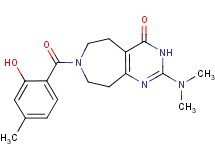 2-(dimethylamino)-7-(2-hydroxy-4-methylbenzoyl)-3,5,6,7,8,9-hexahydro-4H-pyrimido[4,5-d]azepin-4-one