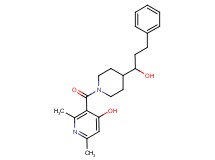 3-{[4-(1-hydroxy-3-phenylpropyl)-1-piperidinyl]carbonyl}-2,6-dimethyl-4-pyridinol