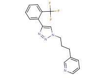 3-(3-{4-[2-(trifluoromethyl)phenyl]-1H-1,2,3-triazol-1-yl}propyl)pyridine